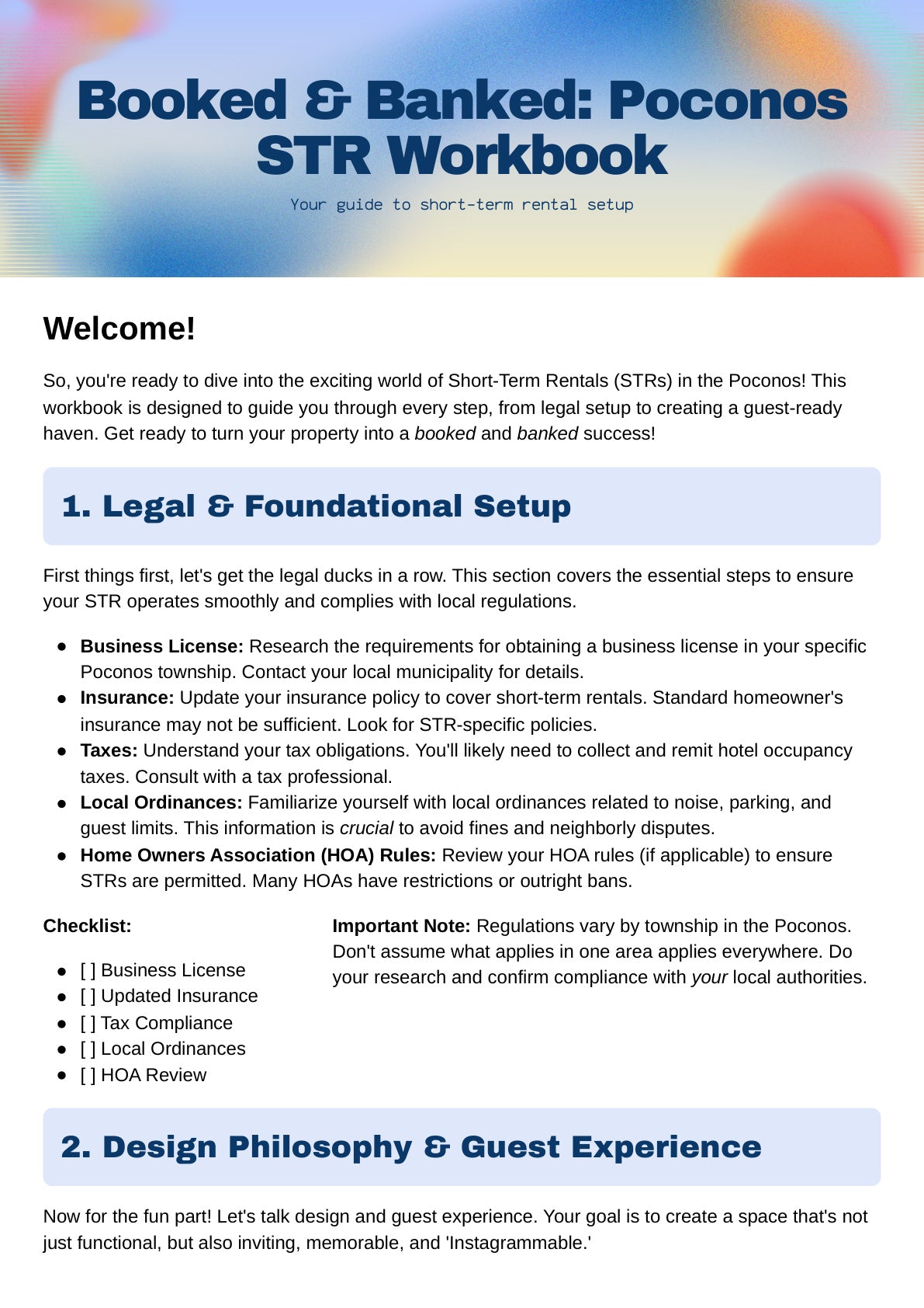 The STR Launch Blueprint